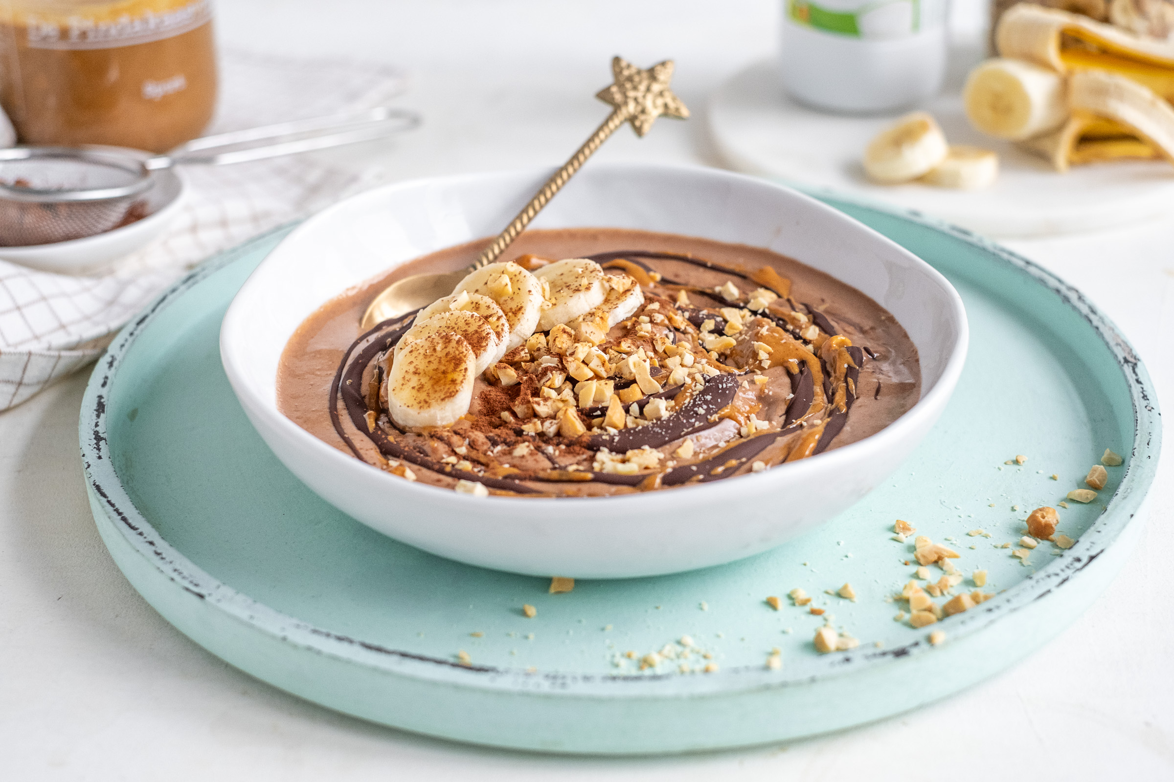 Snickers smoothiebowl
